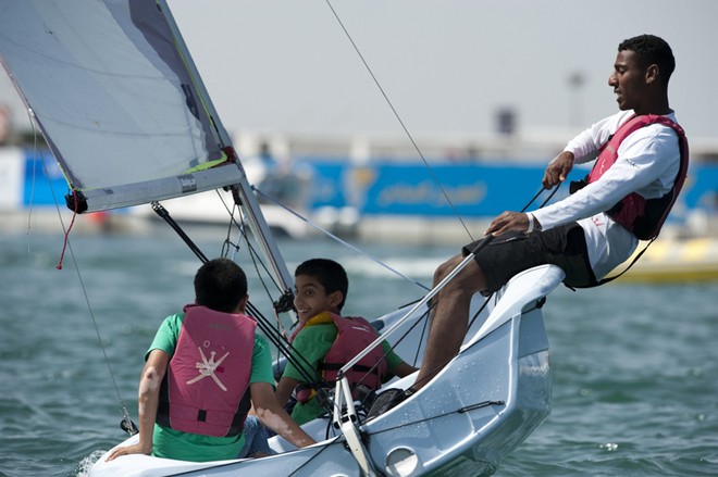 ’Try Sailing’ as part of the entertainment at The Wave - Extreme Sailing Series © Lloyd Images http://lloydimagesgallery.photoshelter.com/