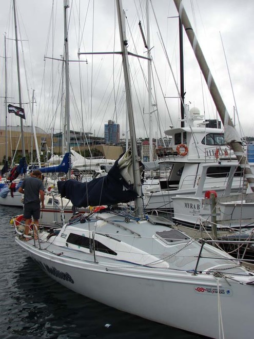 Competitors in the SSANZ Round the North Island race spent Tuesday preparing their yachts ahead of the start of the third leg tomorrow. The yachts are moored in Wellington’s Oriental Bay. - SSANZ Round the North Island © Genevieve Howard