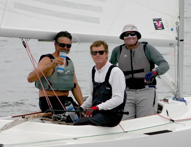 William Packer, Denis Cullity and Randall Harding loved getting the win on the day &copy;  John Curnow