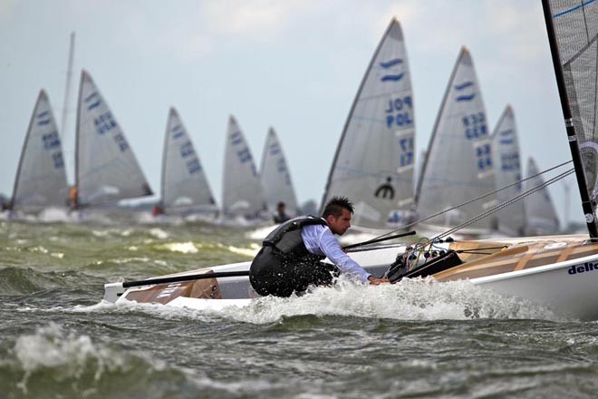 Pieter-Jan Postma. Finns day 1 - Delta Lloyd Regatta 2011 © Wieringa Photography