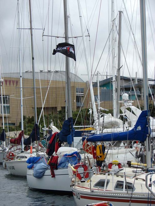 Yachts from the SSANZ Round the North Island race were moored in Wellington on Tuesday, ahead of the start of the third leg tomorrow (Wednesday, March 2). - SSANZ Round the North Island © Genevieve Howard