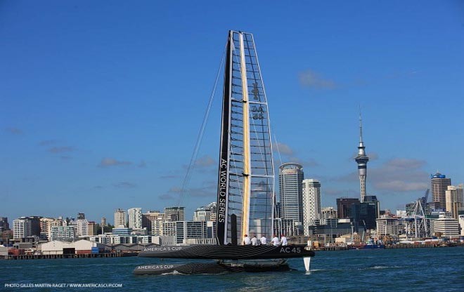 debut of the wing-sailed AC45 catamaran &copy; ACEA - Photo Gilles Martin-Raget http://photo.americascup.com/