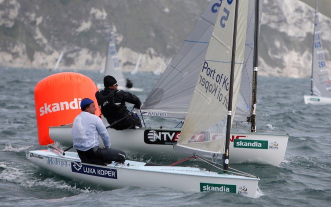 Gasper Vincec from Slovakia racing in the Finn class on day 2 of the Skandia Sail for Gold Regatta © onEdition http://www.onEdition.com