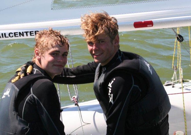 ISAF Youth NED boys 2011: Floris and Laurens van de Werken score three bullets on Day 2 at Workum - Dutch 420 National Championship 2011 © Evert Jan van Garderen