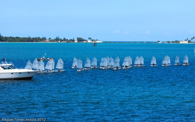 Opti's racing on San Juan Bay/Credit: Raquel Torres Arzola - Club Nautico de San Juan International Regatta © Raquel Torres Arzola