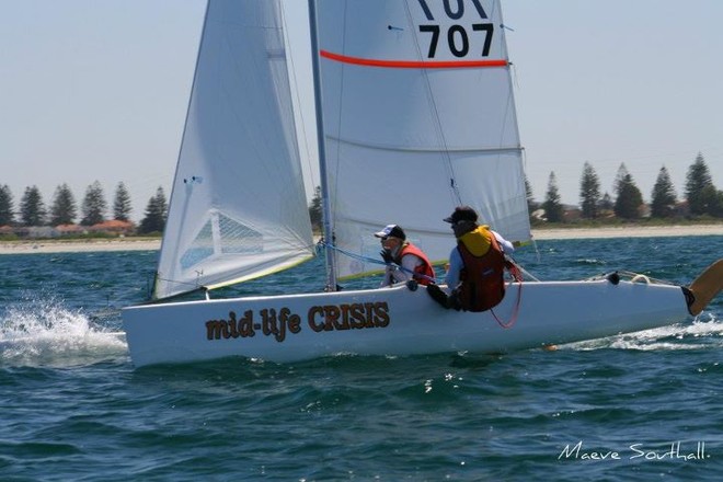 Nacra 5.8, Shane and Kimberley Russell - 33rd Nacra Catamaran Nationals © Maeve Southall