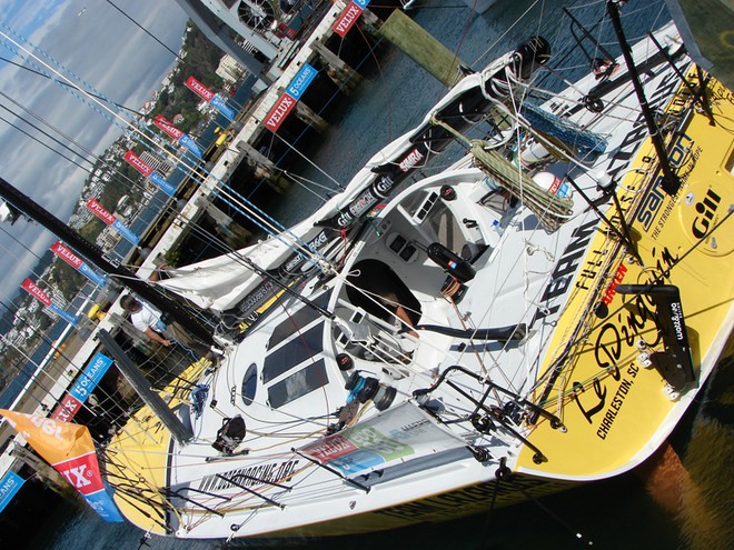 The Velux 5 Oceans yachts are moored at the Waterfront in Wellington - Velux 5 Oceans © Genevieve Howard