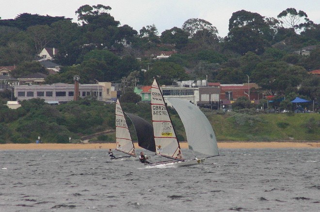 Two is always better than one. - Musto Performance Skiffs Worlds ©  John Curnow