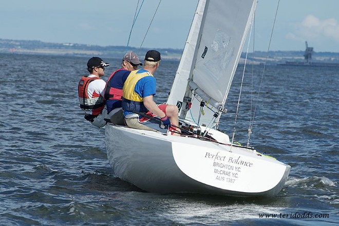 Rex Gorell Prestige Etchells Australian Championships 2011, Royal Geelong Yacht Club (AUS) - PERFECT BALANCE<br />
 © Teri Dodds http://www.teridodds.com