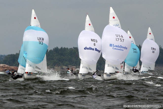 470 European Championships 2011 © Thom Touw http://www.thomtouw.com