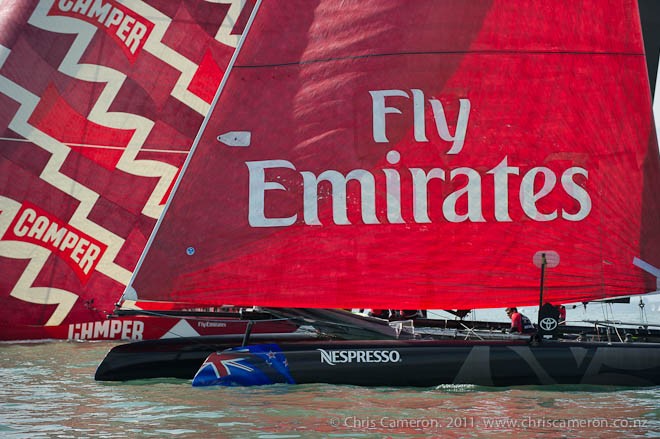 Emirates Team New Zealand announce their participation in the America’s Cup and the signing of Nespresso as a sponsor. © Chris Cameron/ETNZ http://www.chriscameron.co.nz