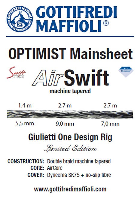 Gottifredi Maffioli Optimist Air Swift Mainsheet ©  Gottifredi Maffioli