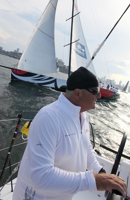 Warwick Sherman keeping the big guns at bay. - Sydney Yachts GTS43 © Crosbie Lorimer http://www.crosbielorimer.com