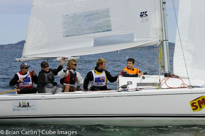 Wearing Yellow in the Hot Seat! - The World conquer Ireland to win International Match Racing Challenge © Brian Carlin