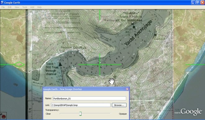 Google Maps Nautical Chart Overlay