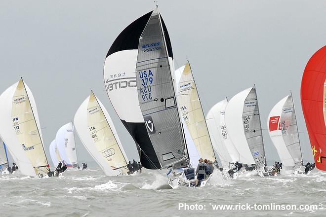 Melges 24 World Championships Corpus Christi, Texas.<br />
Day 3 Wednesday, May 18, 2 races sailed in 17-20 knots.<br />
 ©  Rick Tomlinson http://www.rick-tomlinson.com