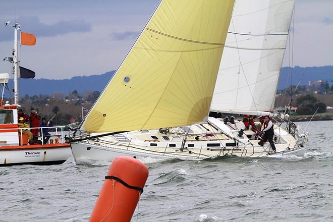 The Secretary takes line honours in Div 2 - ORCV Winter Series, Melbourne, Victoria © Teri Dodds http://www.teridodds.com