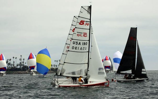 Open 5.70s are the largest fleet with  21 boats  - Day 1 - Ullman Sails Long Beach Race Week 2011 © Rich Roberts http://www.UnderTheSunPhotos.com