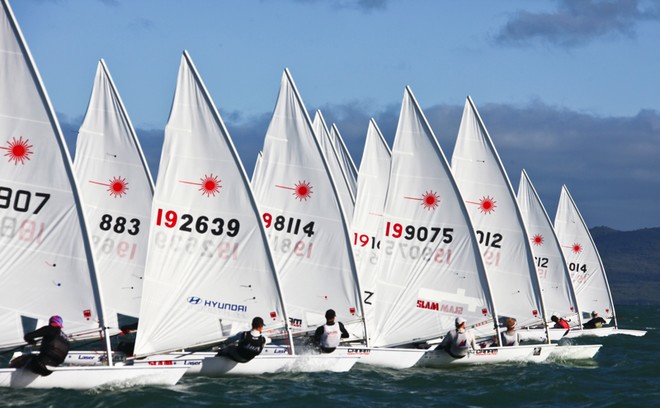 Open Standard start 2011 NZ Laser Nationals, Torbay © Cathy Vercoe LuvMyBoat.com http://www.luvmyboat.com