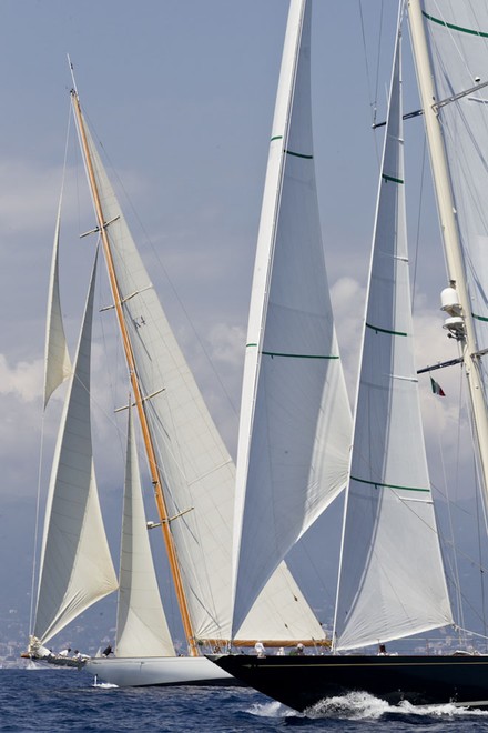 SHAMROCK V, Sail n: JK3, Class: J CLASS, Owner: SHAMROCK V Ltd<br />
CAMBRIA, Sail n: K-4, Class: J CLASS, Owner: CAMBRIA YACHTS - Portofino Rolex Trophy 2011 ©  Rolex / Carlo Borlenghi http://www.carloborlenghi.net