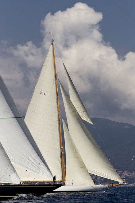 SHAMROCK V, Sail n: JK3, Class: J CLASS, Owner: SHAMROCK V Ltd<br />
CAMBRIA, Sail n: K-4, Class: J CLASS, Owner: CAMBRIA YACHTS - Portofino Rolex Trophy 2011 ©  Rolex / Carlo Borlenghi http://www.carloborlenghi.net