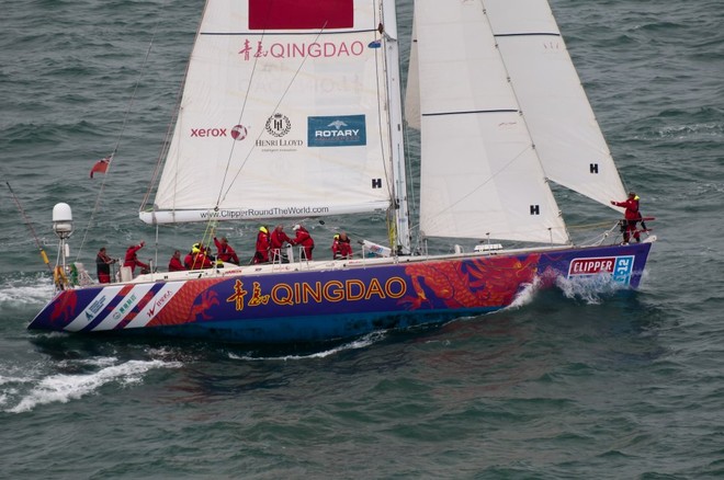 Qingdao at the start of Race 6 of the Clipper 11-12 Round the World Yacht Race © www.smileclick.co.nz/onEdition