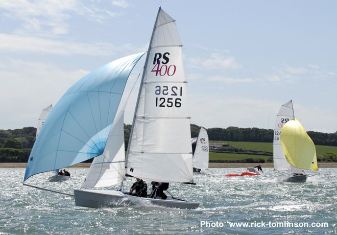 RS400 Open Meeting at Gurnard Sailing Club, racing in Thorness Bay close to Gurnard Isle of Wight Great conditions for the fleet and 2nd overall Paul Bowen and Shaun Kellett - Gul RS 400 Grand Prix 2011 ©  Rick Tomlinson http://www.rick-tomlinson.com