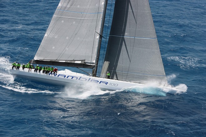 George David’s Rambler 100 took line and overall IRC honors and set the monohull record in the RORC Caribbean 600. The boat is also an entry in the TR 2011 - Transatlantic Race 2011 ©  Tim Wright / Photoaction.com http://www.photoaction.com
