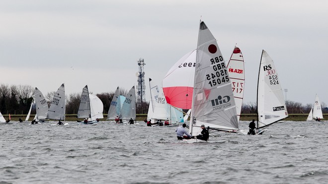 ENGLAND, London, Queen Mary Sailing Club. 8th January 2011. Bloody Mary pursuit race. © Ian Roman http://www.ianroman.com