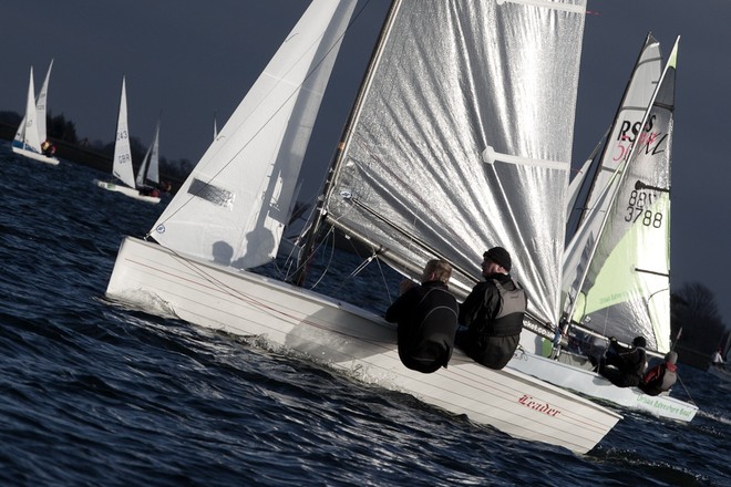 ENGLAND, London, Queen Mary Sailing Club. 8th January 2011. Bloody Mary pursuit race. © Ian Roman http://www.ianroman.com