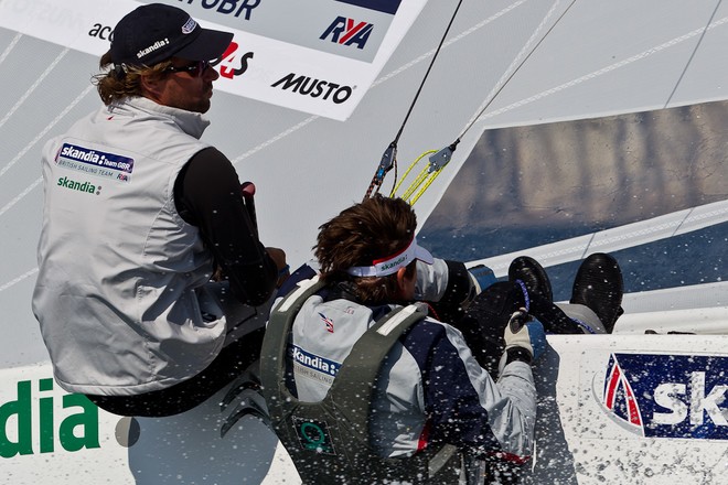 Bristish Olympic Sailing Team’s Iain Percy and Andrew 
