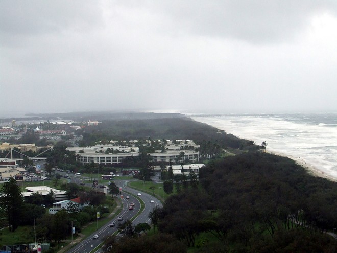 View north of Gold Coast seaway - Marinonics Sail Paradise day 2 © Bronwen Ince/SYC