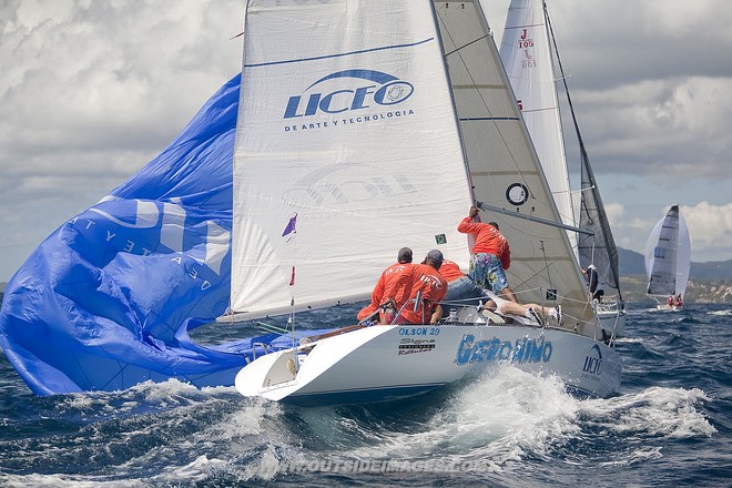 The Puerto Rico Heineken International regatta, Race day 3, at the Palmas Del Mar Yacht Club, 20 to 25 knots of  wind and rain squalls blowing through the race course made tough sailing for the competitors.  © Bob Grieser/Outside Images www.outsideimages.com