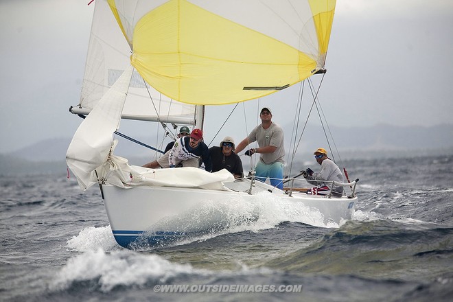 The Puerto Rico Heineken International regatta, Race day 3, at the Palmas Del Mar Yacht Club, 20 to 25 knots of  wind and rain squalls blowing through the race course made tough sailing for the competitors.  © Bob Grieser/Outside Images www.outsideimages.com