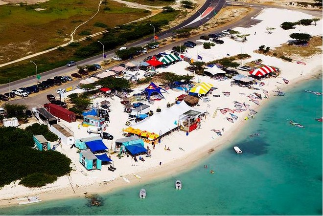 The event headquarters - 2011 Aruba Grand Slam ©  John Carter / PWA http://www.pwaworldtour.com