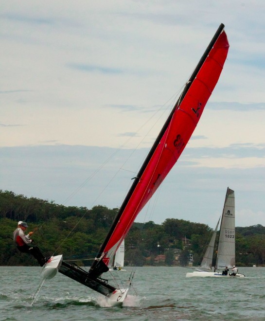 Beashel and Pellew (sail 183)  - 2011 Australian F18 National Championship at Gosford Sailing Club © Lulu Roseman