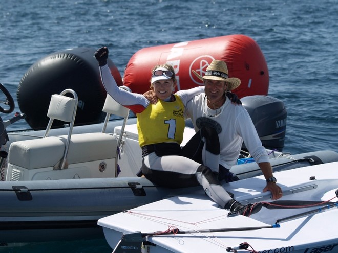 Sarah Winther - Gold Medalist Womens Laser Radial - Princess Sofie Tropy, ISAF World Cup, Plama, Spain ©  Jesus Renedo http://www.sailingstock.com