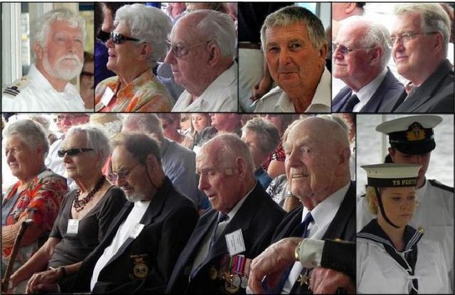HMAS Perth Survivors Pay Homage ©  Yachting WA . http://wa.yachting.org.au