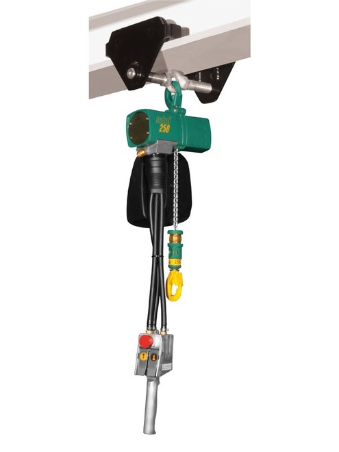 The Profi 6 TI air operated hoist from J D Neuhaus, suitable for subsea operation. © Steve Lloyd