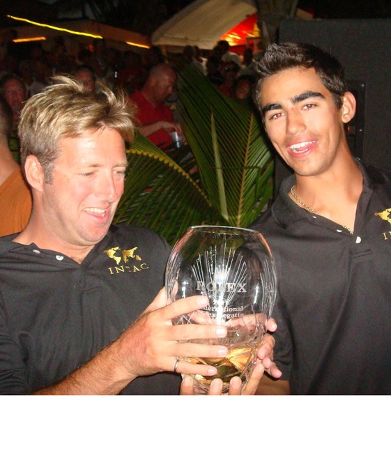 Winning skippers Mark Plaxton (Melges 32) and William Bailey (IC 24) - Photo: Mark Stephenson - Rolex International Regatta St Thomas © Dean Barnes