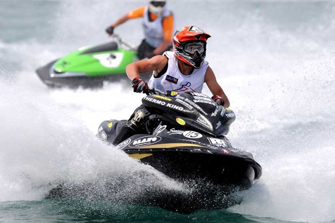 Jeremy Perez (FRA)  -  UIM Aquabike GP of Italy in Arbatax- Tortoli Sardinia. - Sardinia-Ogliastra Aquabike Grand Prix © Ittorio Ubertone/Aquabike Promotion Limited http://www.aquabike.net