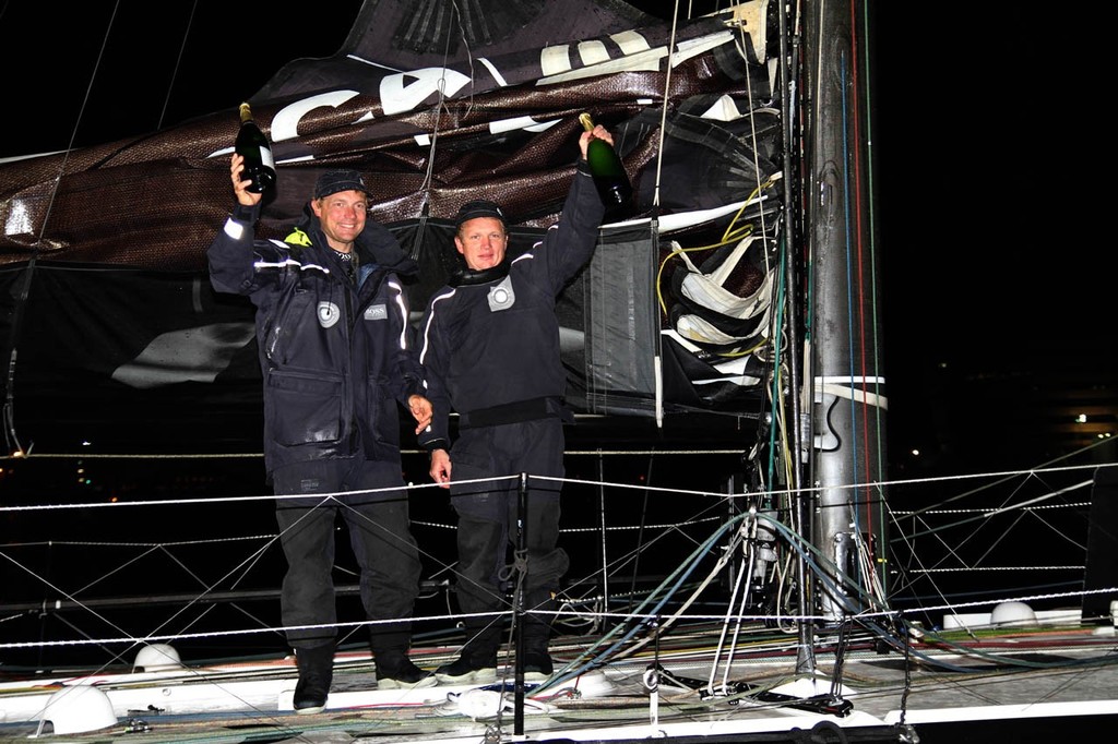 Hugo Boss’s arrival in Barcelona - Barcelona World Race ©  MMedir/FNOB