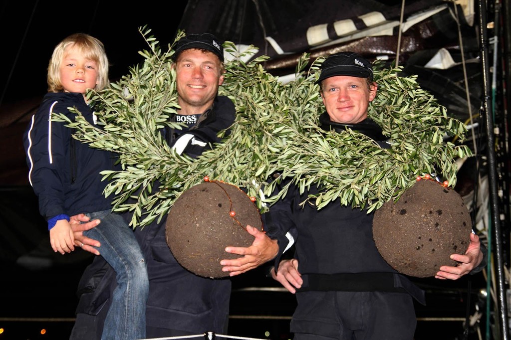 Hugo Boss’s arrival in Barcelona - Barcelona World Race ©  MMedir/FNOB