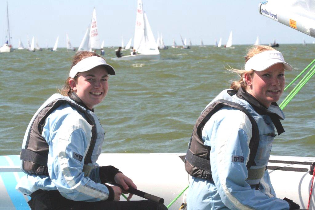 ISAF Youths NED girls 2011: Fieke van Dijk & Josca Hummel on Day 3  - Dutch 420 National Championship 2011 © Evert Jan van Garderen
