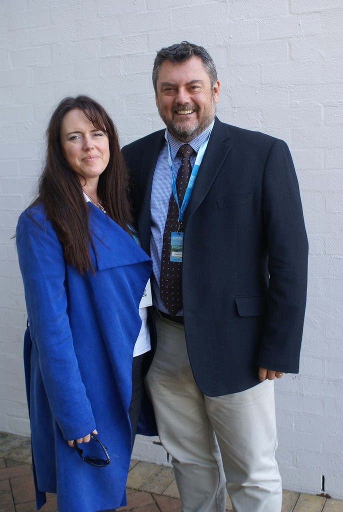Darren Vaux, director of Empire Marina Bobbin Head with wife Nikki at the recent Sanctuary Cove International Boat Show. - Marina awards photo copyright Bob Wonders taken at  and featuring the  class