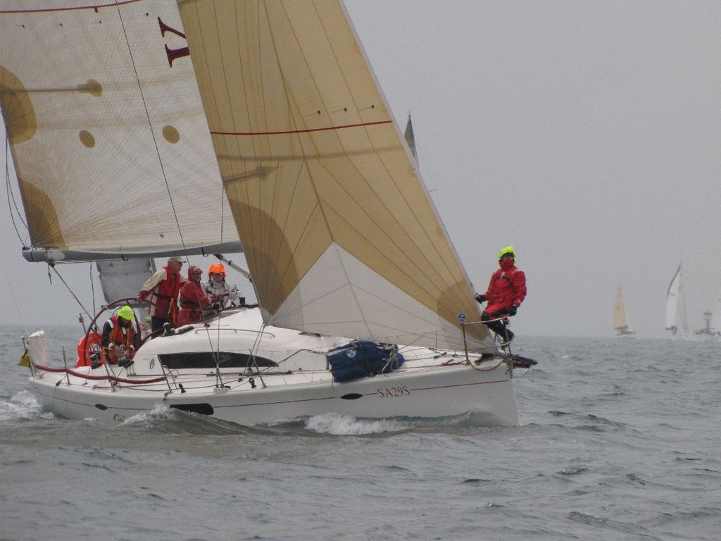 Colin Fraser’s, Kaesler in pre-start manoeuvres - 2011 LEXUS 61st Adelaide to Port Lincoln Yacht Race, Start photos 	 © Steve Hall