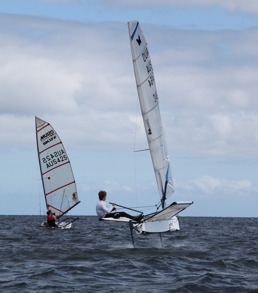 James Owen Smith   -   Did well to keep sailing after breaking a tramp early on in the day          Photo - Mark Dunstan © Mark Dunstan