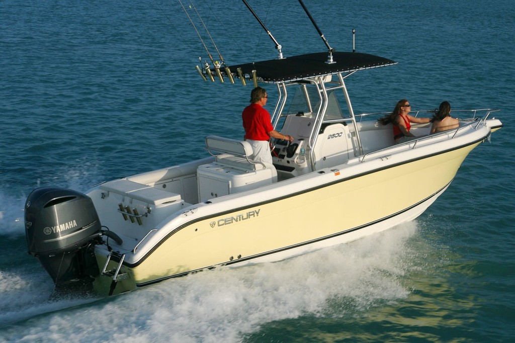 This Century runabout proved to be an ideal match for a single Yamaha F350, with performance and handling characteristics winning praise.  - Yamaha F350 photo copyright Yamaha Motor taken at  and featuring the  class