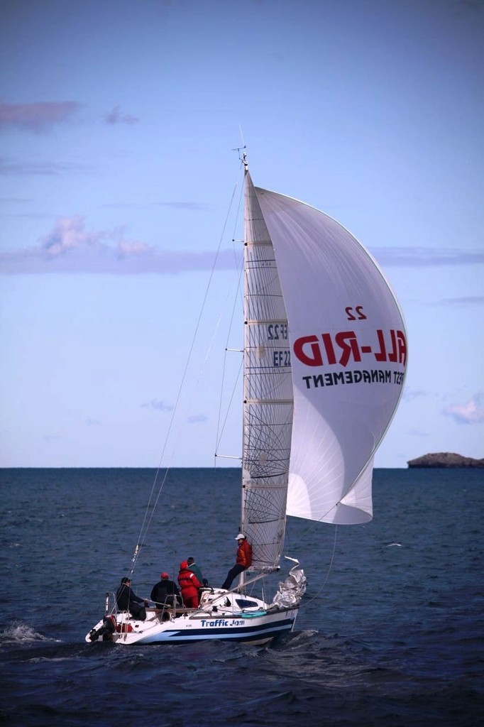 Slipping through traffic – Traffic Jam leads the Division Two progressive score. photo copyright Bernie Kaaks taken at  and featuring the  class