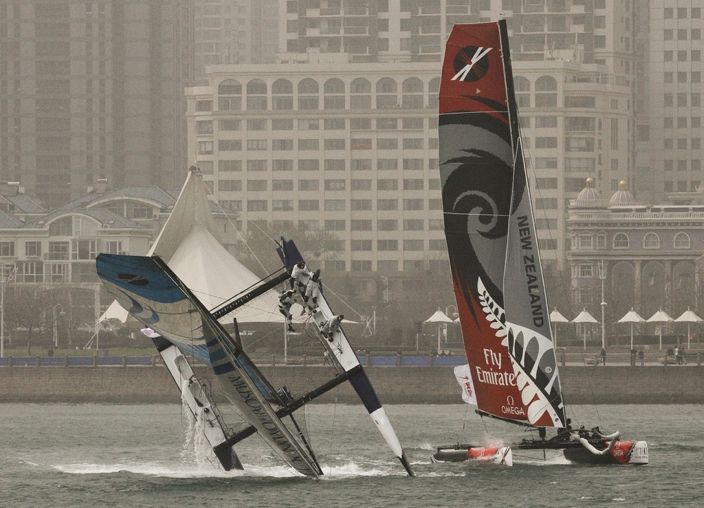 Emirates Team NZ will return to Qingdao for the first time since 2011  -  Extreme Sailing Series 2011. Act 2. Qingdao. China <br />
<br />
 © Lloyd Images http://lloydimagesgallery.photoshelter.com/